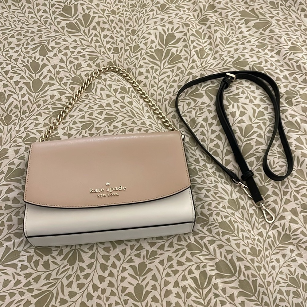 Kate Spade beige black and white purse